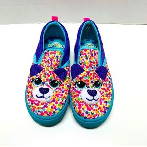 Kids Build-a-Bear workshop slip-on tennis shoes